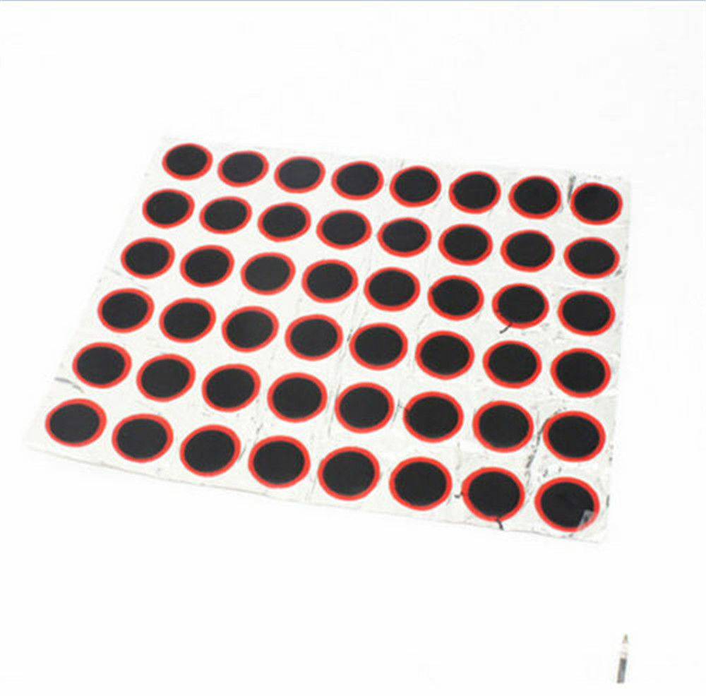 Round 48 Rubber Patch Bicycle Bike Tire Tyre Puncture Repair Piece Kit Useful GZ