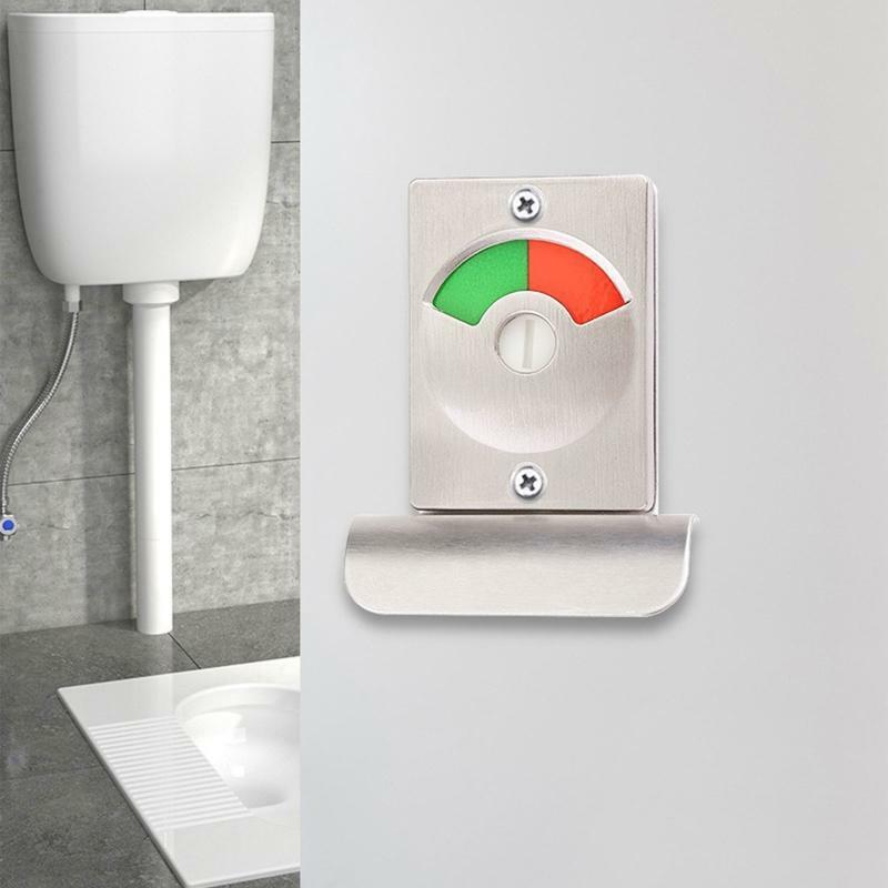 Stainless Steel Privacy Occupied Public Toilet Latch For Bathroom Indicator Door