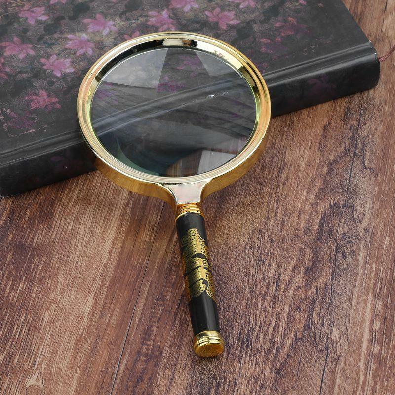 10X 90mm Handheld Magnifier Reading Map Newspaper Magnifying Glass Jewelry Loupe