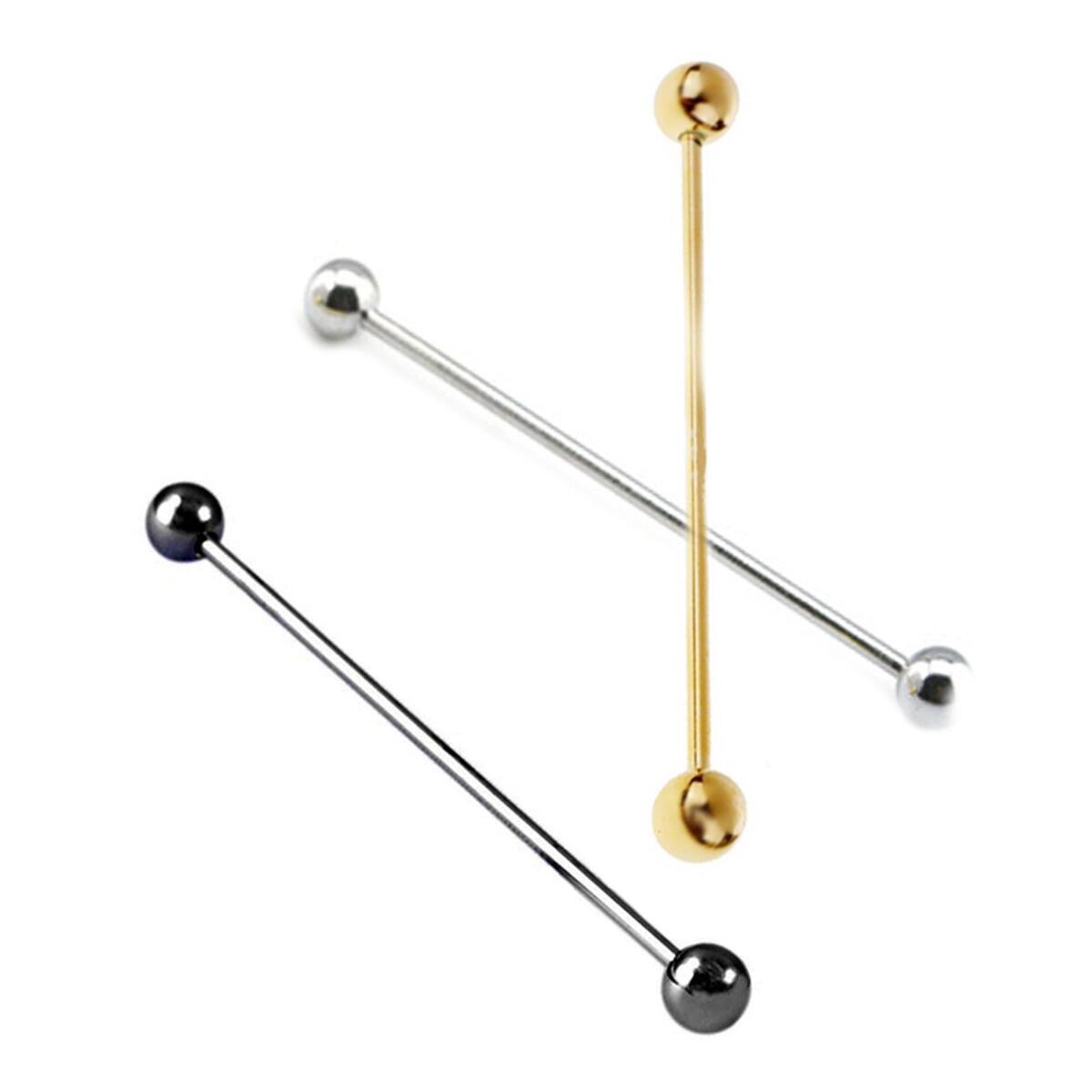 Shirt Collar Bar Pin for Men Copper Collar Tie Pin Durable 60mm for Business