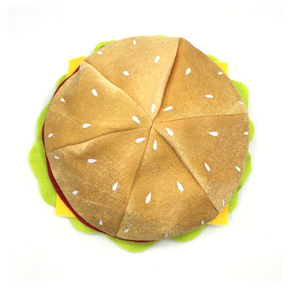 Fabric Party Supplies Hamburger Hat Fast Food  Hat Food Hat Costume Accessory