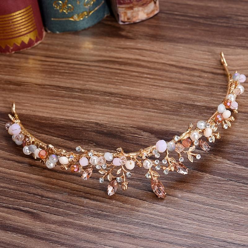 Beautiful Wedding Crown Baroque Rhinestone Bride Hair Crown Bride Crown Tiara