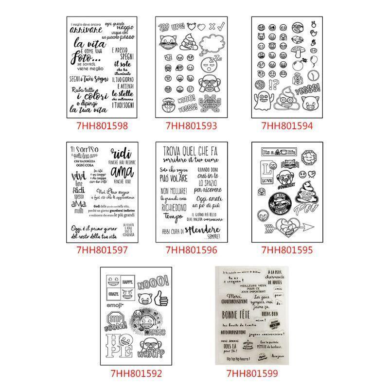 French Silicone Clear Stamp for Scrapbooking Paper Art Crafts Journal Supplies