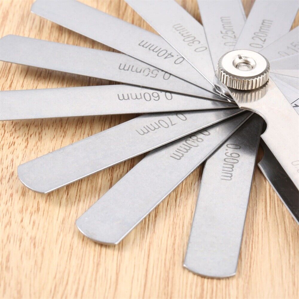 New 14 Gauge Feeler Blades 80mm/3.15inch Length 0.05mm-1mm Metric Blade Measure