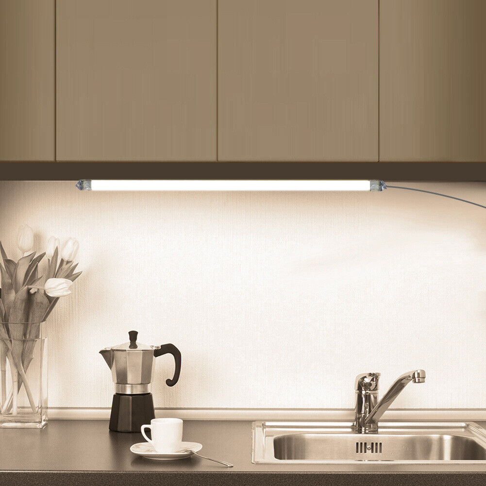 50cm LED Under Cabinet Night Light Bedroom Wardrobe Closet Lamp (B White)