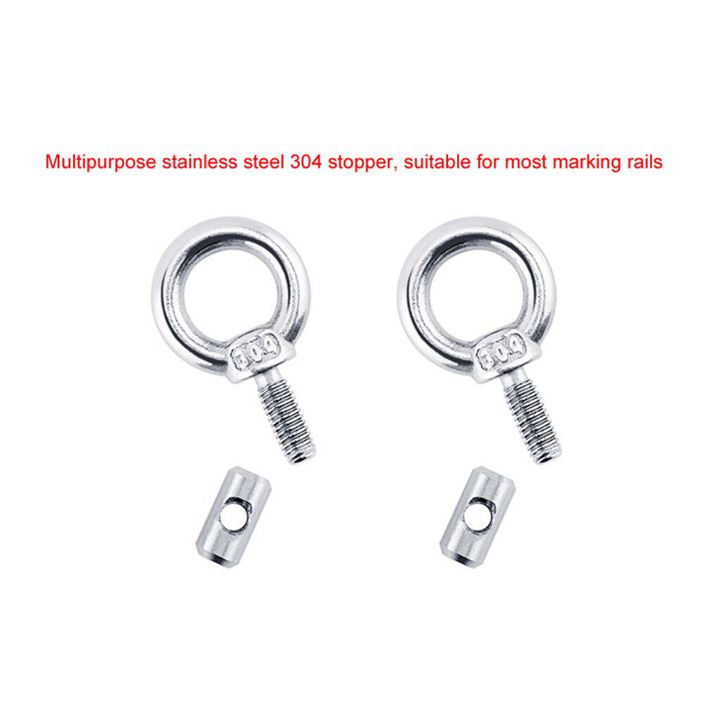 2pcs Lifting Eye Nut Fastener Eyelet Rail Track Screws for Camper Awning