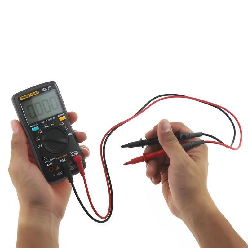 AN8009 True-RMS Auto Range Digital Multimeter NCV Ohmmeter Voltage Ammeter Black