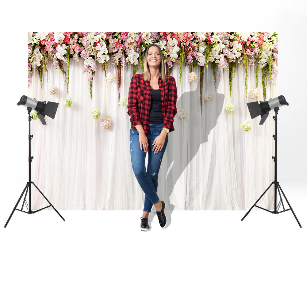 Flower Wall Background Wedding Photography Prop Studio Backdrop (1.5x2.1m)