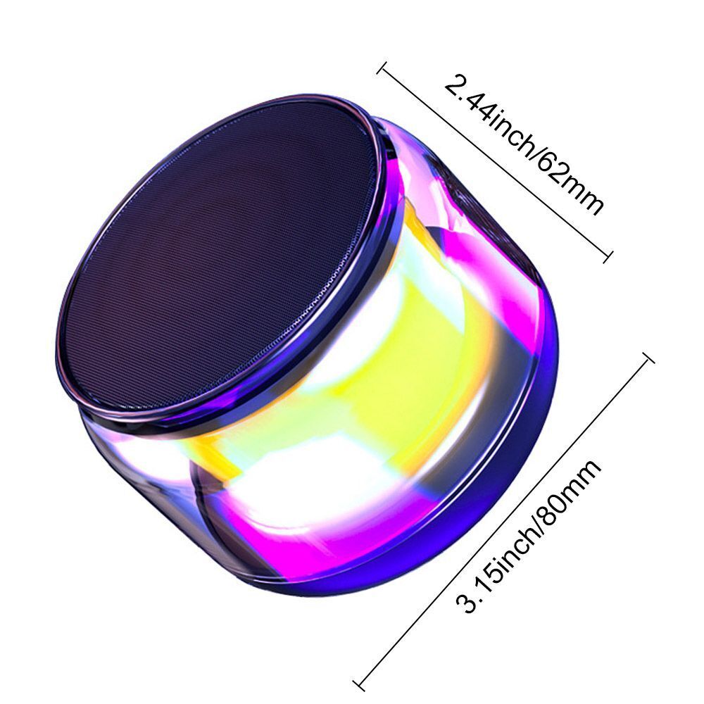 Portable Mini Bass Outdoor Stereo Sound Wireless Colorful Bluetooth Speaker