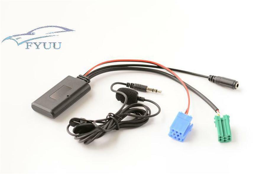 Bluetooth 5.0 Car Handsfree 8 6 Pin MINI ISO Plug For Renault Updatelist Radio