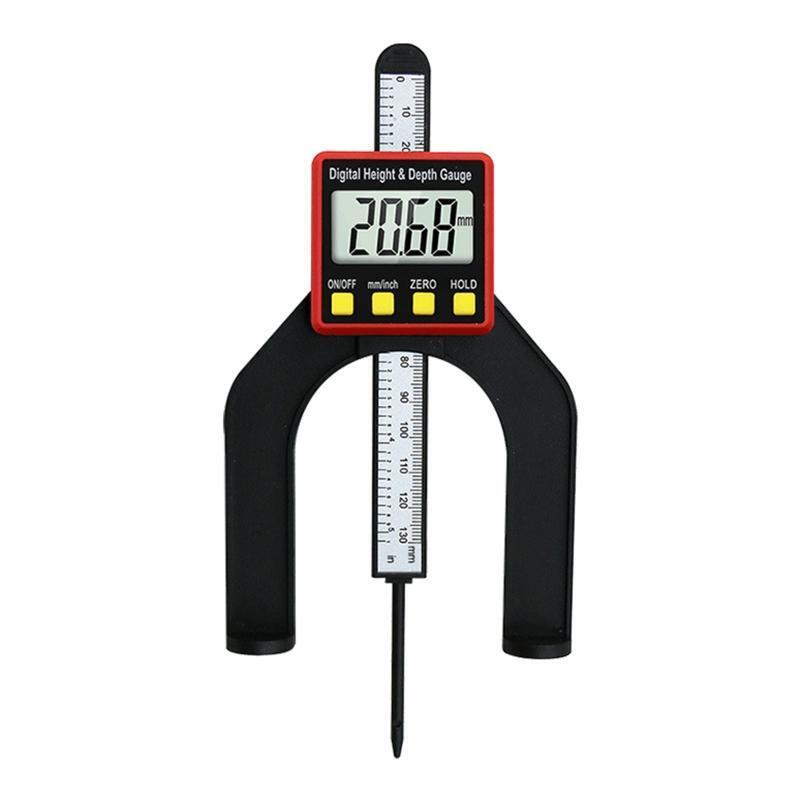 Mini Height Gauge Depth Gauge for Saw Table Thickness Gauge with Magnetic Feet