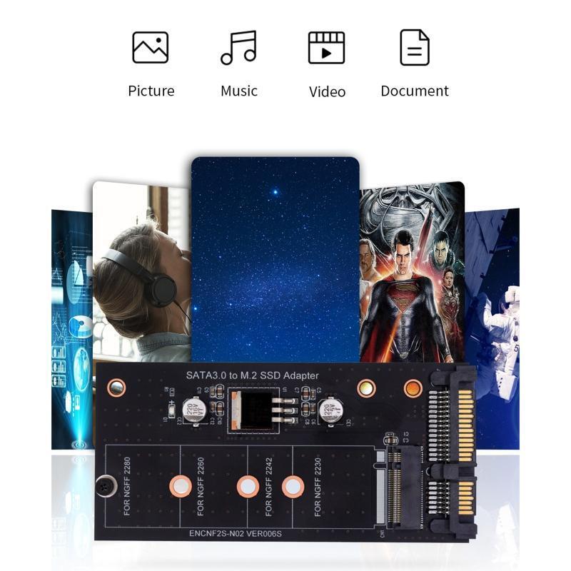 B Key Interface M.2 NGFF to Sata 3.0 22pin Adapter Board Converter 6G Fast
