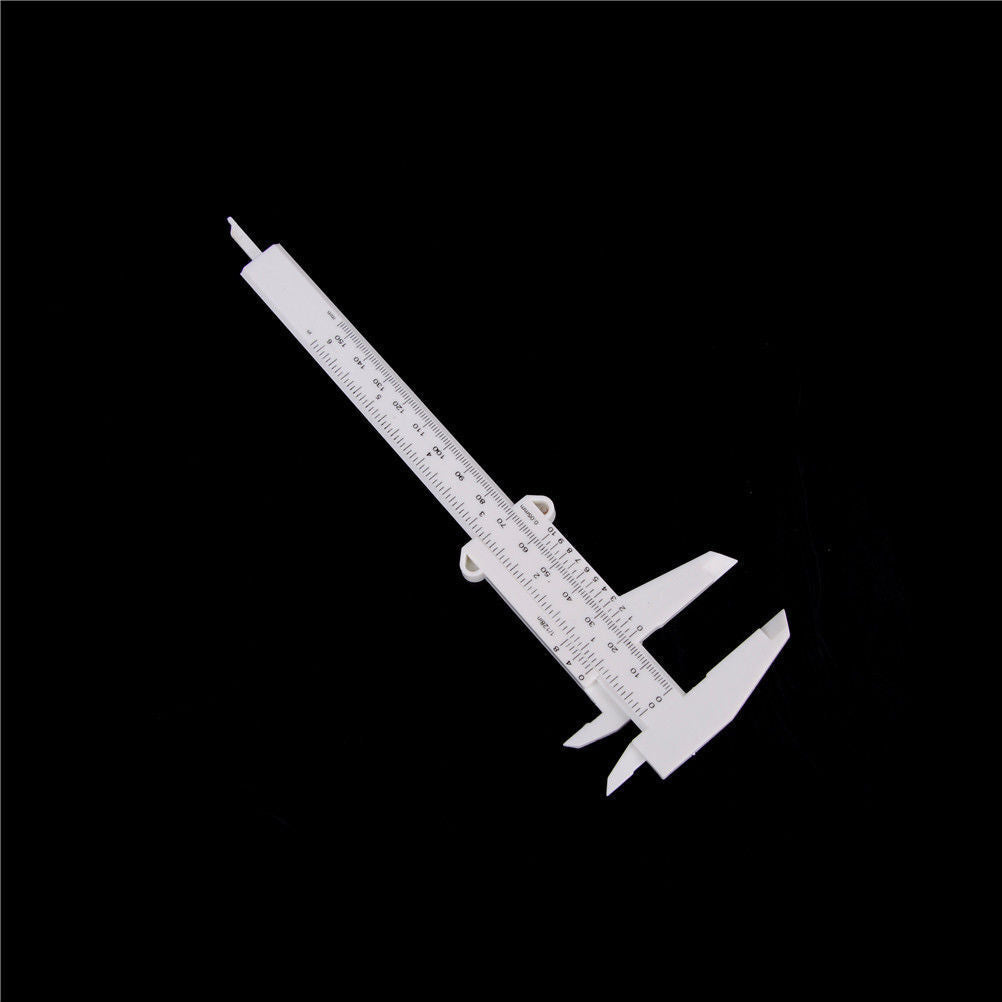 Sliding Vernier Caliper Plastic Measure Ruler Gauge Dual Scale JECz 150mm