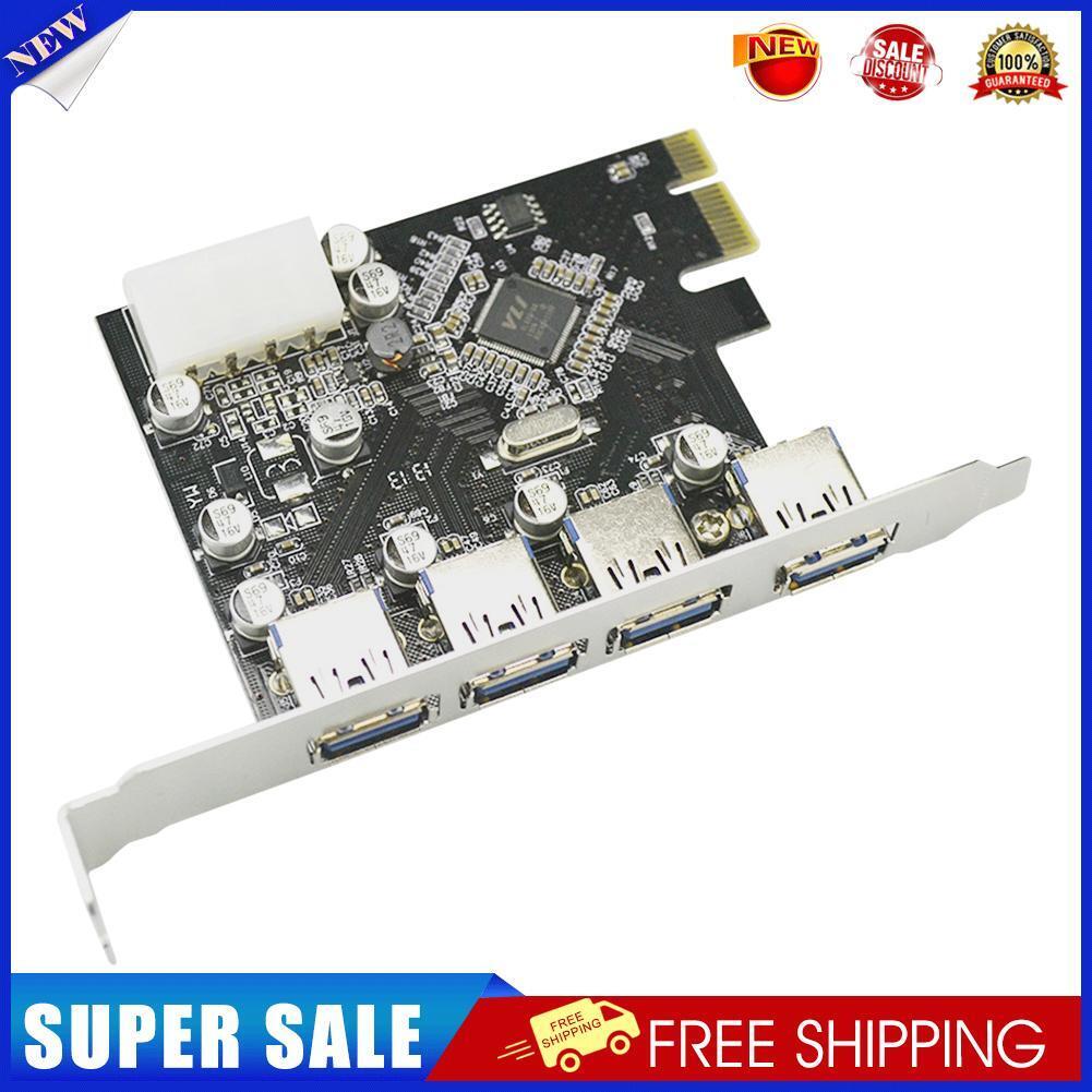 4 Ports PCI-E to USB 3.0 HUB PCI-E Express Expansion Card Adapter Connector