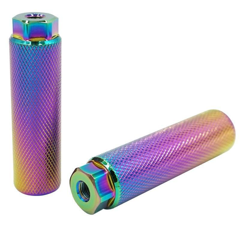 2PC 3/8 Inch - 26 Teeth Aluminum Bicycle Pegs Galvanized Finished for MTB Bike