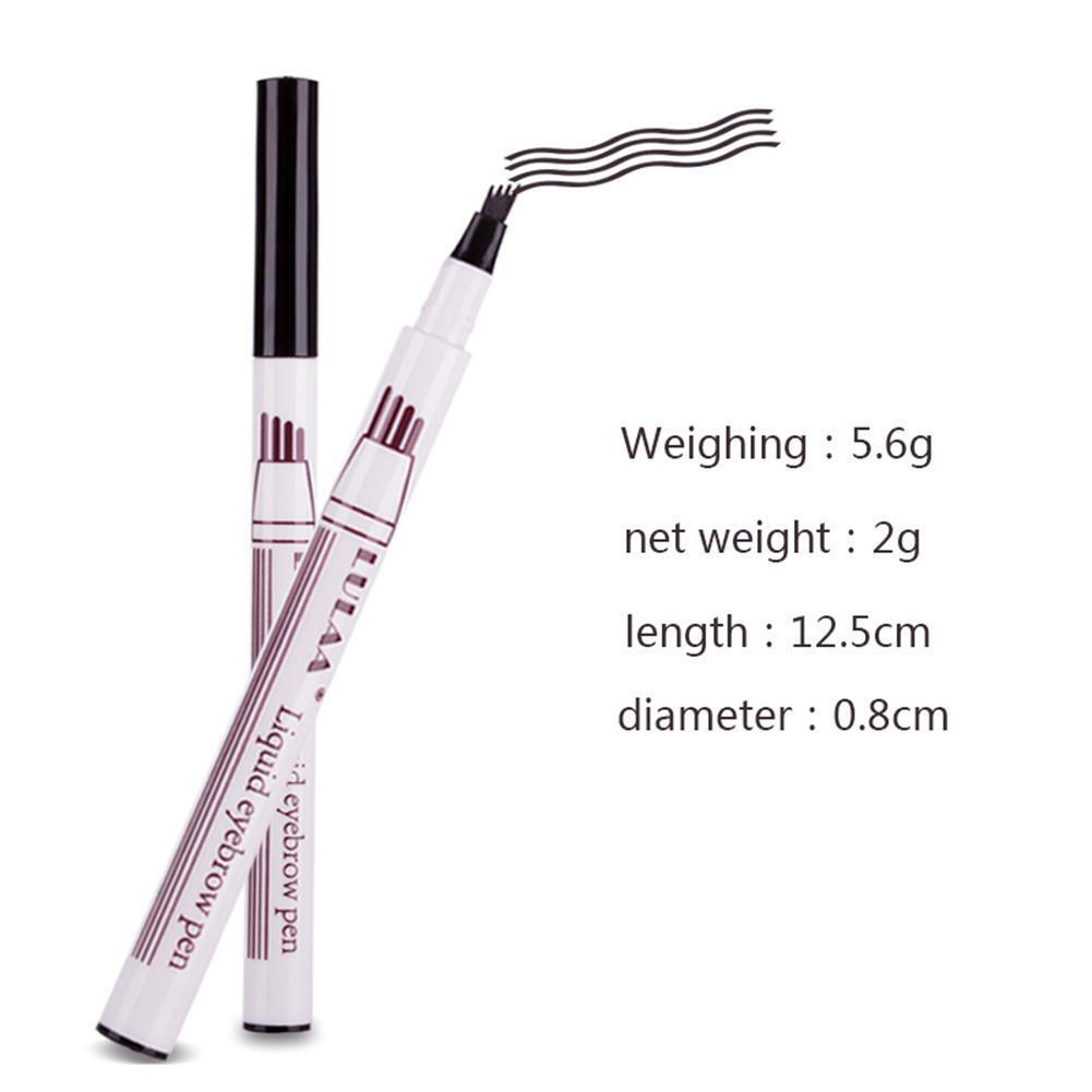 Waterproof Long Lasting Sketch Drawing Tattoo Liquid Eyebrow Pencil(Grey)