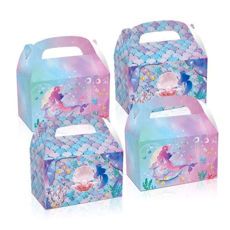 12pcs Candy Treat Boxes Gift and Goodie Paper Bags Party Favor Bags for Party
