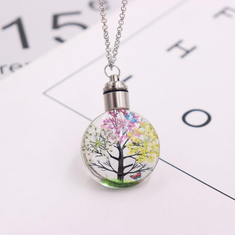 Gypsophila Pendant Accessories Dried Flower Lighting Necklace Fashion Jewelry