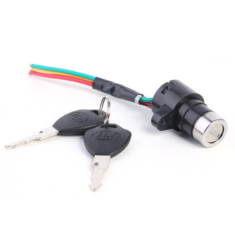 Electric Bicycle Ignition Switch Key Power Lock for Electric Scooter (S)