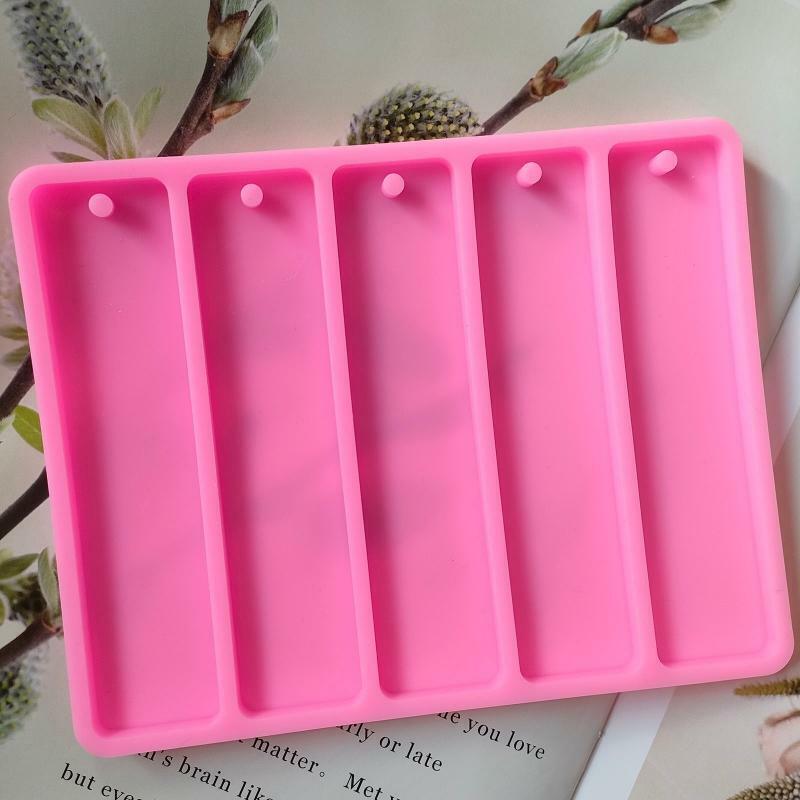 5 in 1 Rectangle Silicone Bookmark Mold DIY Bookmark Mold Making Epoxy DIY Craft