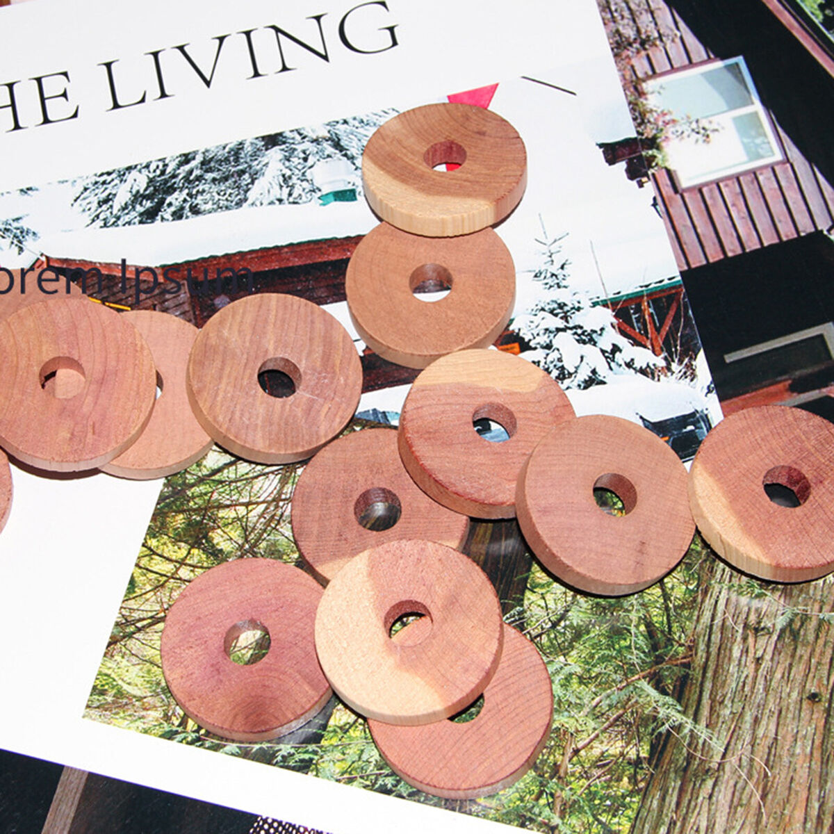 Cedar Blocks for Clothes Storage Cedar Rings Hangers for Closets & Drawers