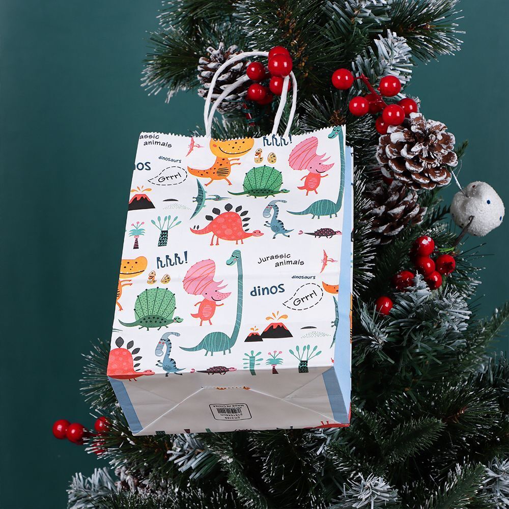 Baby Shower Dinosaur Gift Bags Candy Bag Happy Birthday Gift Paper Bags