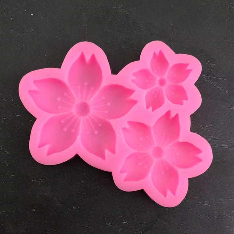 Cherry Flower Shape Silicone Chocolate Moulds Baking Molds Fondant Cake Decors