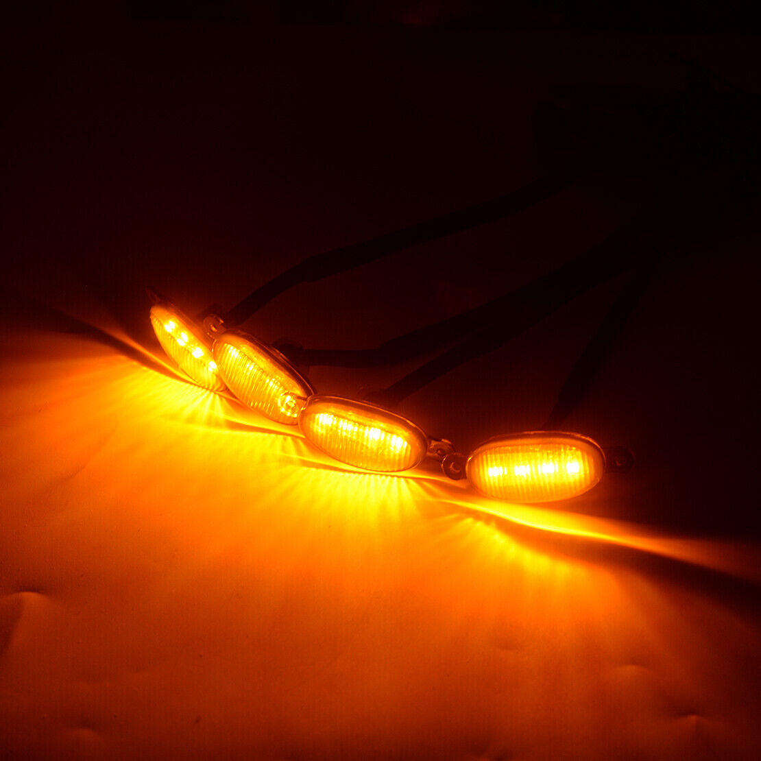 Front Grille LED Light Grill Trim Fit For Jeep Cherokee 2014-2018