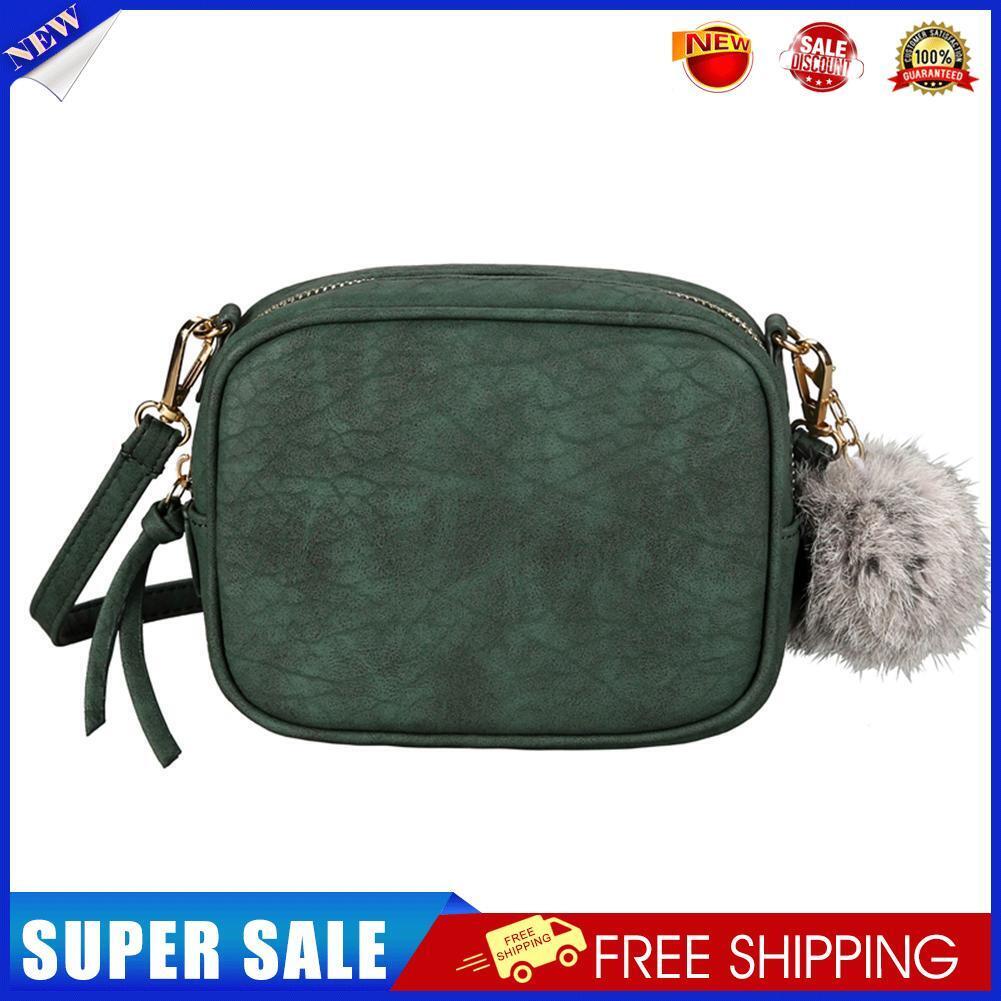 Fashion Women Stone Pattern PU Handbags Small Square Crossbody Bag(Green)