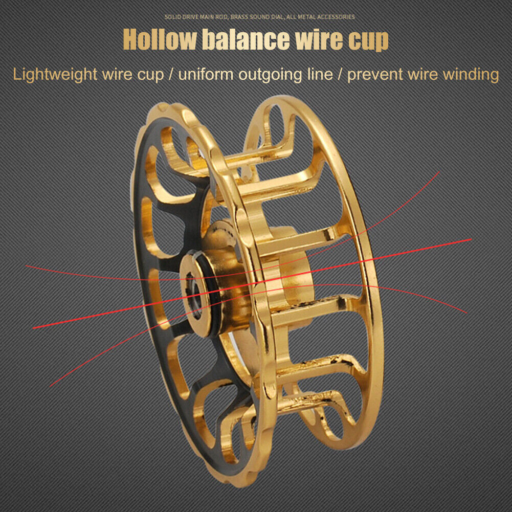 3.6/1 6+1 Bearing Metal Winter Ice Fishing Reels Raft Fishing Reel (Right)