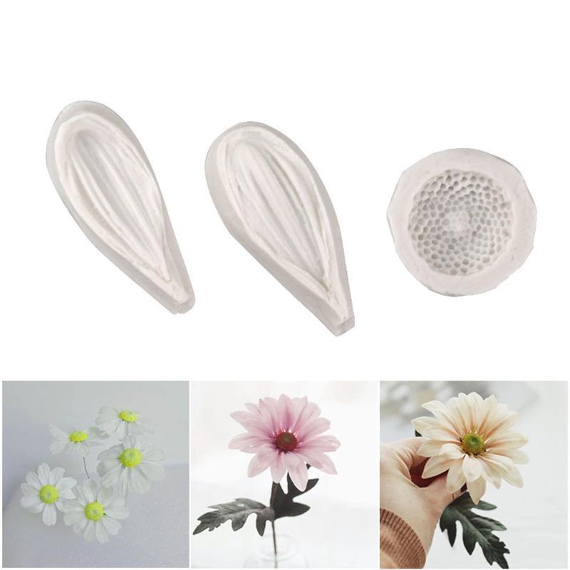 DIY Baking Mould Small Daisy Stamen Shapes Silicone Molds Soft Candy Cake Moulds
