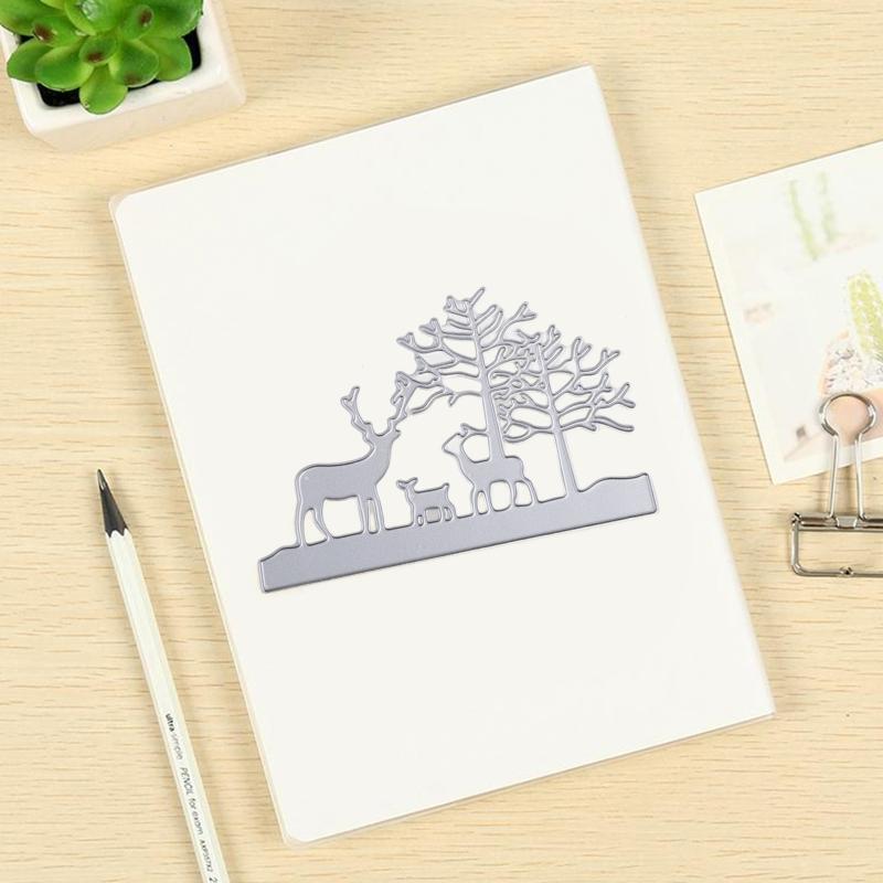 Forest Elk Metal Cutting Dies Stencil DIY Scrapbooking Album Paper Card Template