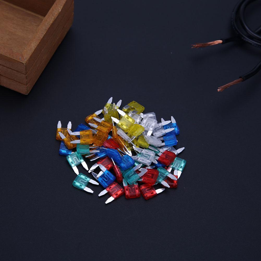 60pcs Auto Car Truck Mini Fuse Blade 5A 10A 15A 20A 25A 30A Mixed Set Kit