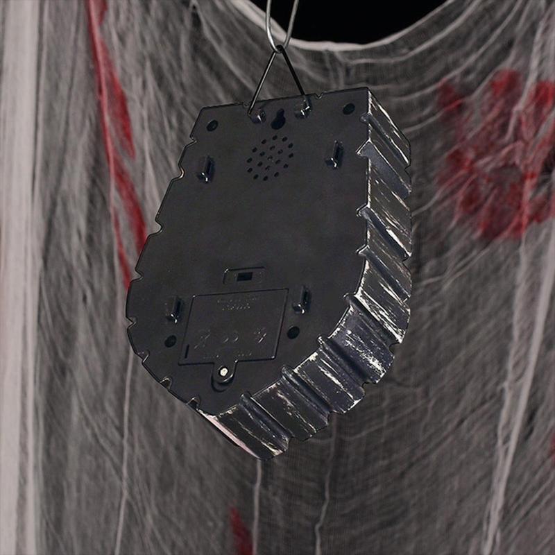 Animated Eyeball Doorbell, Talking Doorbell Decor with Spooky Sound & Green Glow
