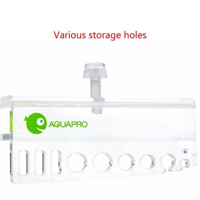 Acrylic Aquarium Tank Tool Holder Fish Tank Tweezers Acrylic Rack Fish Tank