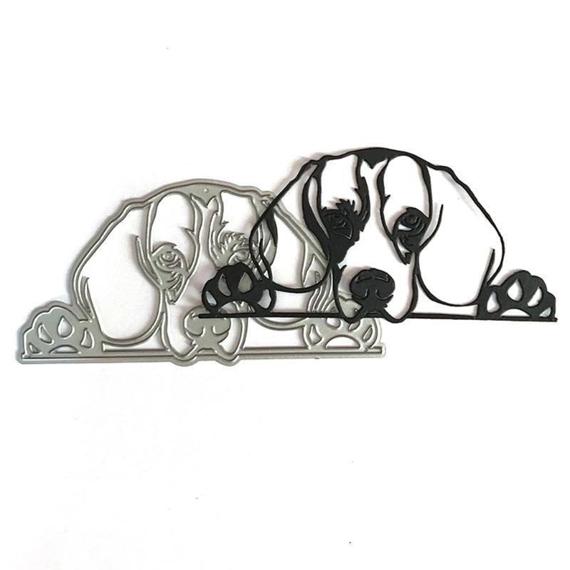 Sleeping Dog Metal Cutting Dies Stencil Scrapbooking DIY Album Stamp Paper Card