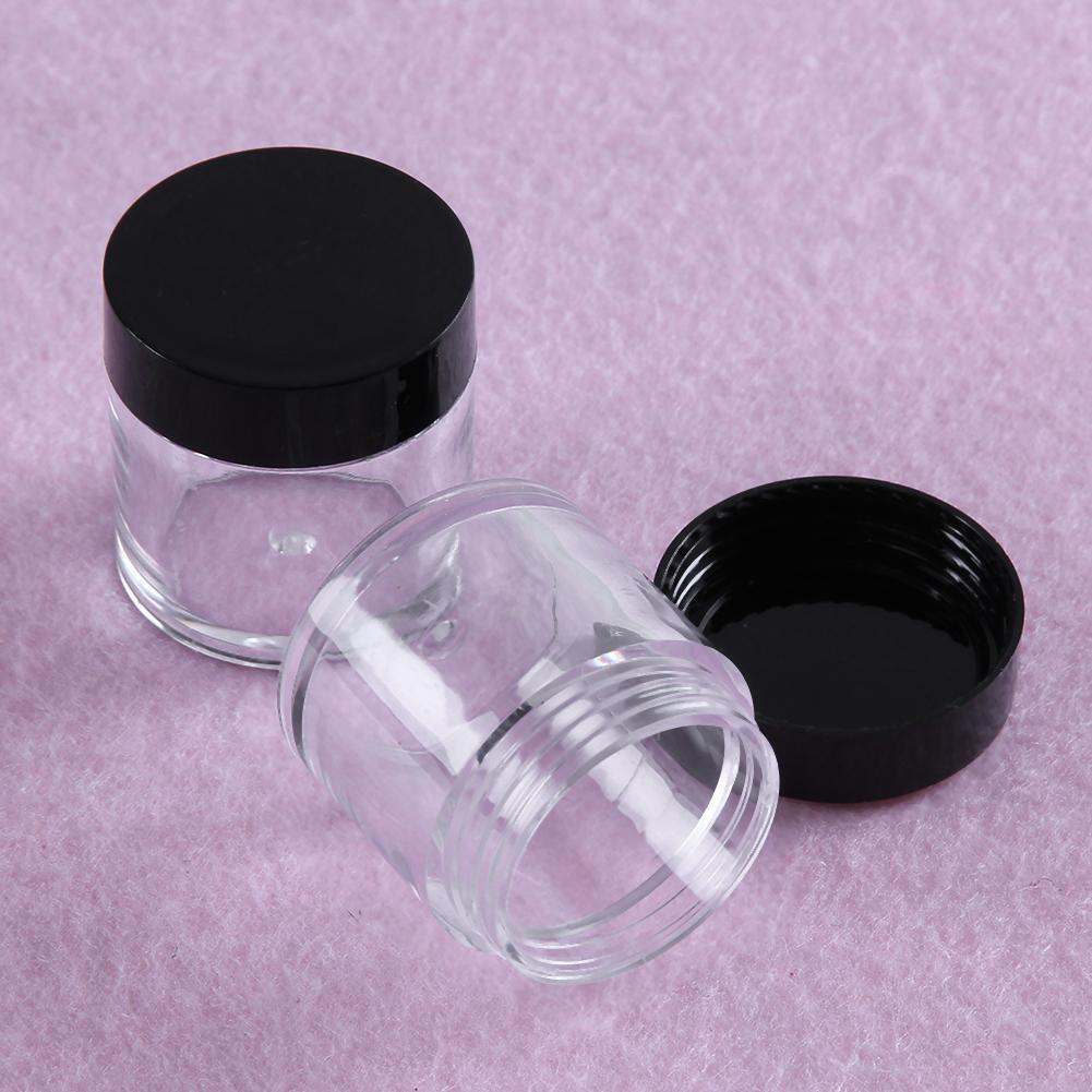 10pcs Glitter Sequins Nail Art Storage Pot Rhinestones Beads Holder Bottle