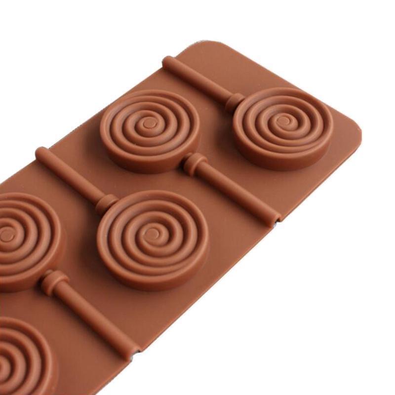 Candy Moulds Round Lollipop Shape Silicone Mold Lollipop Moulds Home DIY Gadgets