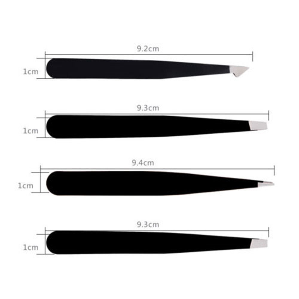 Steel Beauty Eyebrow Tweezer Hair Removal Brow Trimmer False Eyelash Clip