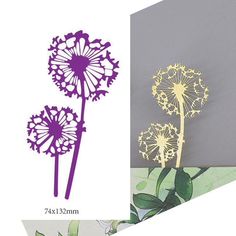 Dandelions Metal Cutting Dies Stencil Scrapbooking DIY Album Stamp Paper Emboss