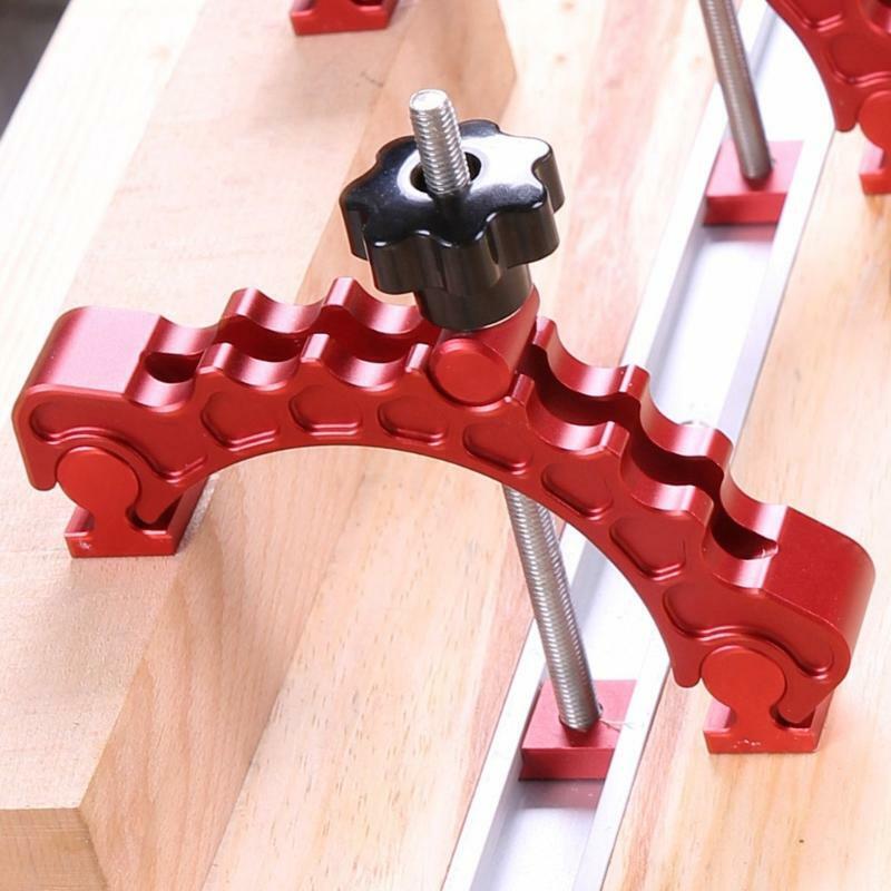 Pure Aluminum Alloy Adjustable Press Plate Sliding Chute Holder Woodworking Tool