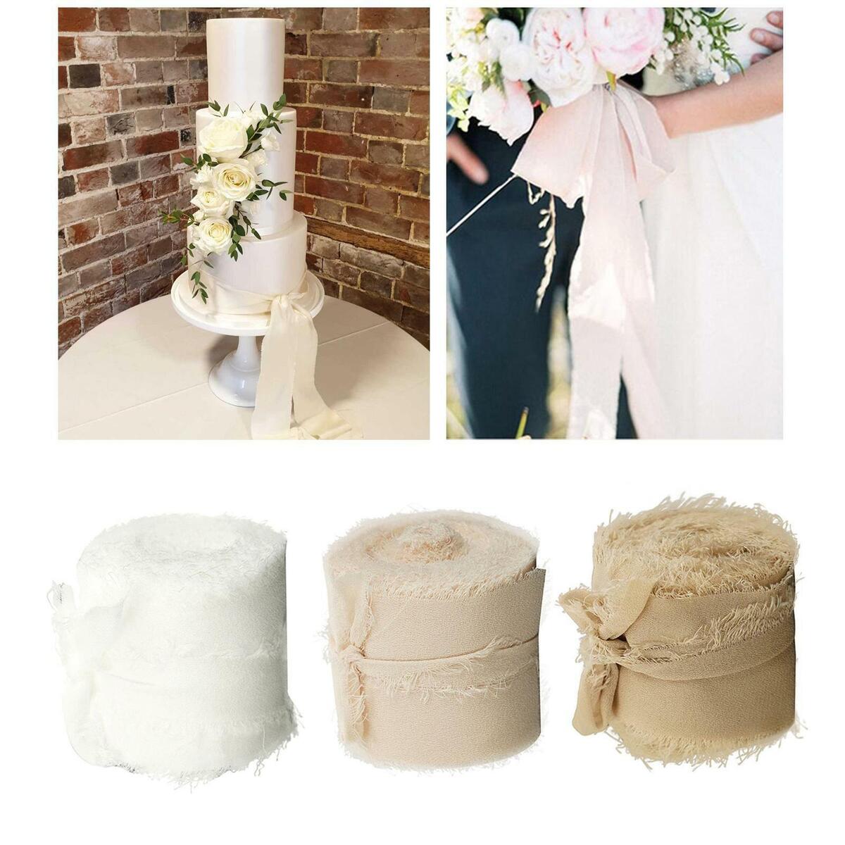 Chiffon Fringe Ribbon Gift Gadget Handmade Polyester Wrapping Ribbon