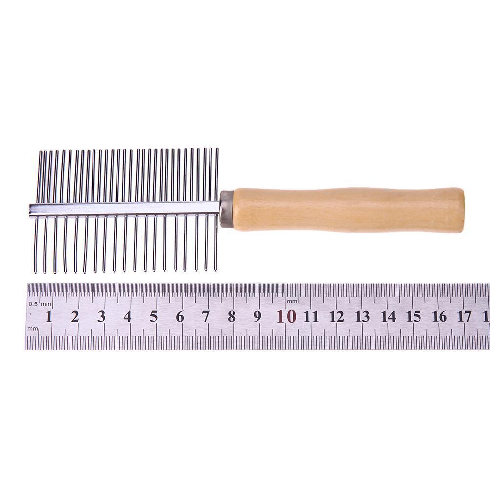 Wooden Handle Pet Comb Dog Cat Combs Hair Rake Comb Pet Grooming Hairbrush