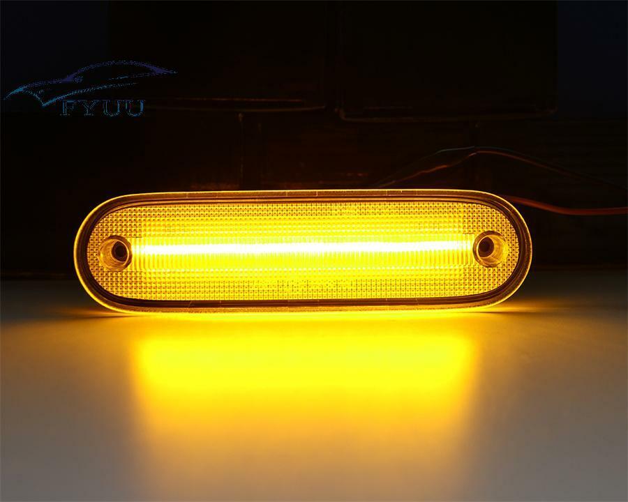 2 Pcs LED Side Marker Light Front Bumper Lamp Fit For Mazda MX-5 Miata 1990-2005