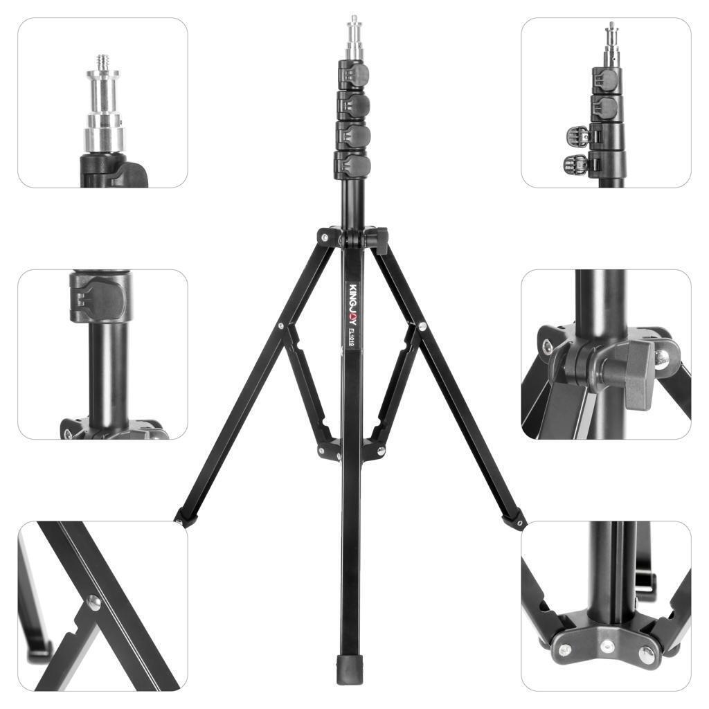 1.8M Portable Aluminum Alloy Tripod Monopod Holder 5Section Travel for Studio