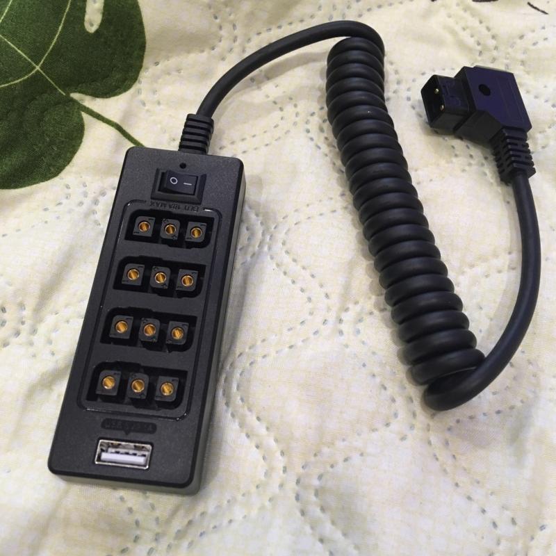 D-tap Male to 5 Port D-tap Female Spliter D-Tap B Type Socket Power for Camera