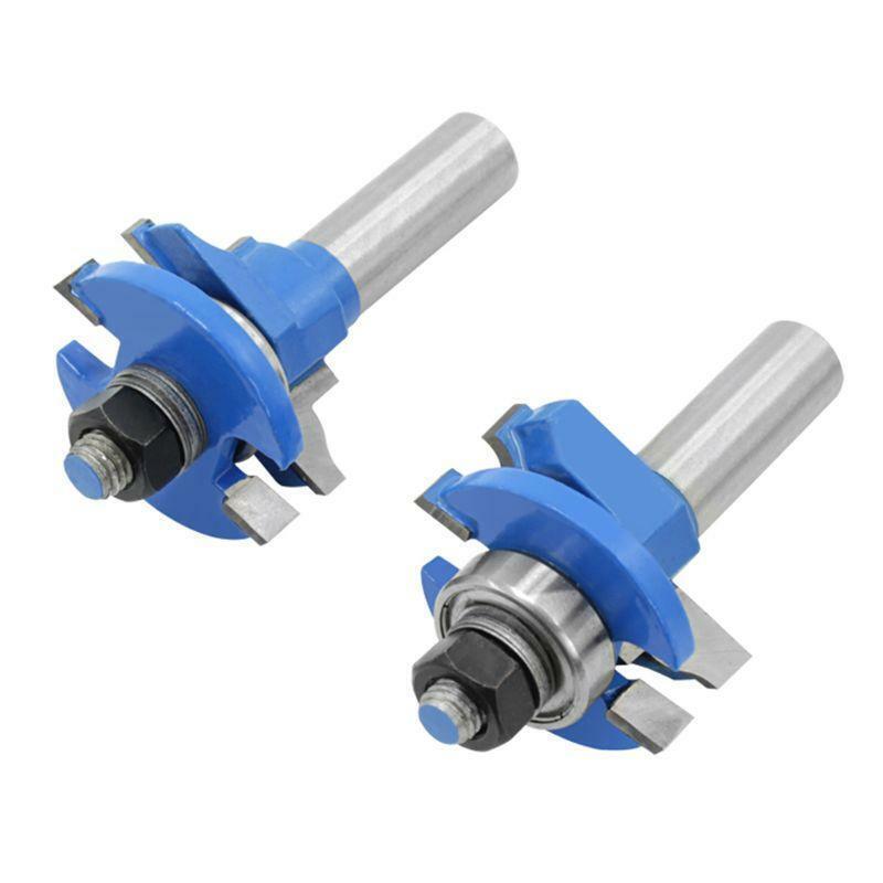 3pcs/set Tongue Groove Router Bits Large Apartment Board Cabinet Door Woodwork