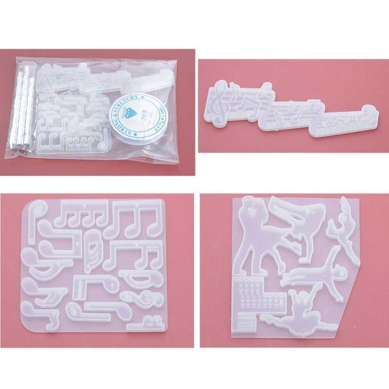 Epoxy Diy Mold Ins Wind Chime Combination Note Wind Chime Set Door Pendant Charm