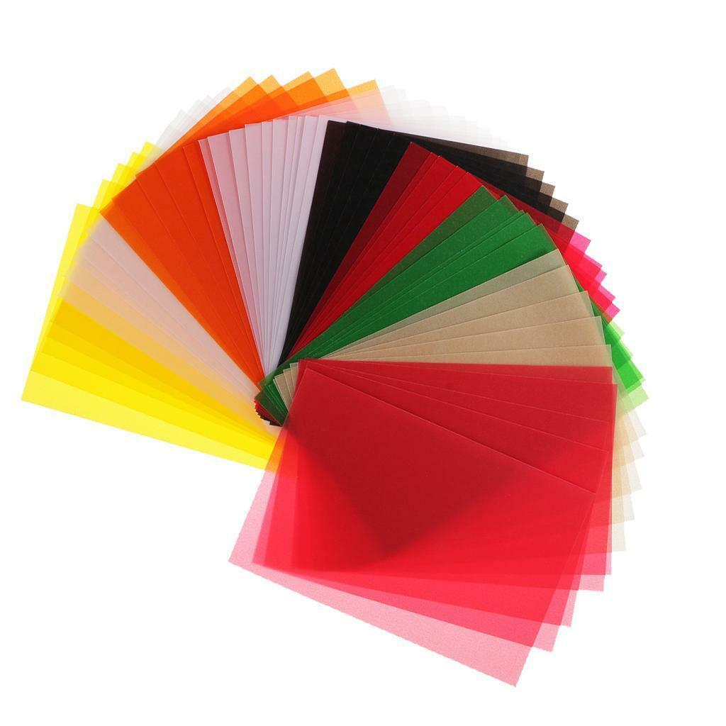 50Sheets Multicolored Tracing Papers Clear Papers Cardmaking