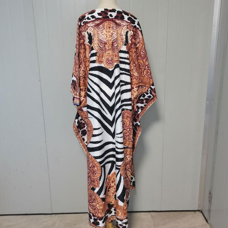 Women Loose Robe Bikinis Cover Ups Ethnic Print Swimwear Cover Ups Holiday Dress